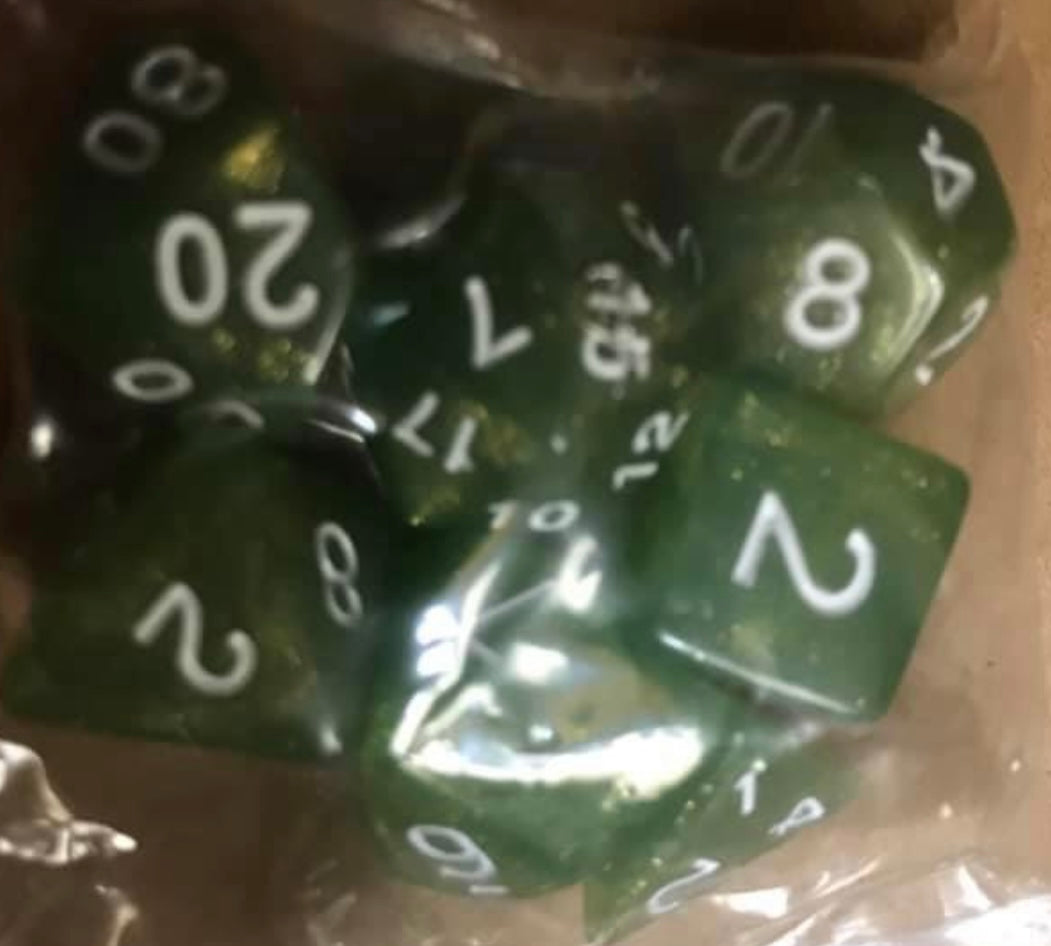 Auzunuti Spiritual Quantum MetaPhysic Mechanics Dice - 1D4, 1D6, 1D8, 1D12, 1D10, 1D10%, 1D20 - 32 Different Assortment of Colors Available - Blessed by Aquarian MetaPhysics Professor for Supreme Spiritual Outcomes - @JSNJMSDSLR