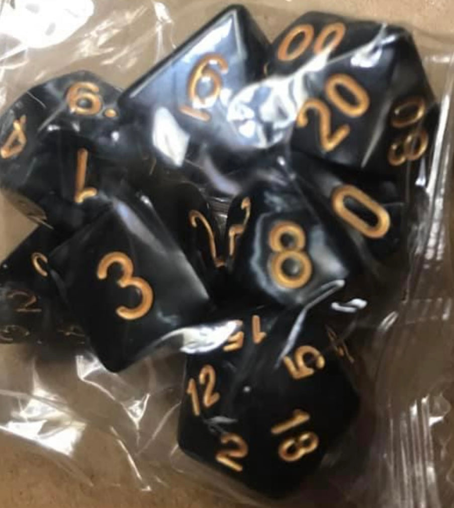 Auzunuti Spiritual Quantum MetaPhysic Mechanics Dice - 1D4, 1D6, 1D8, 1D12, 1D10, 1D10%, 1D20 - 32 Different Assortment of Colors Available - Blessed by Aquarian MetaPhysics Professor for Supreme Spiritual Outcomes - @JSNJMSDSLR