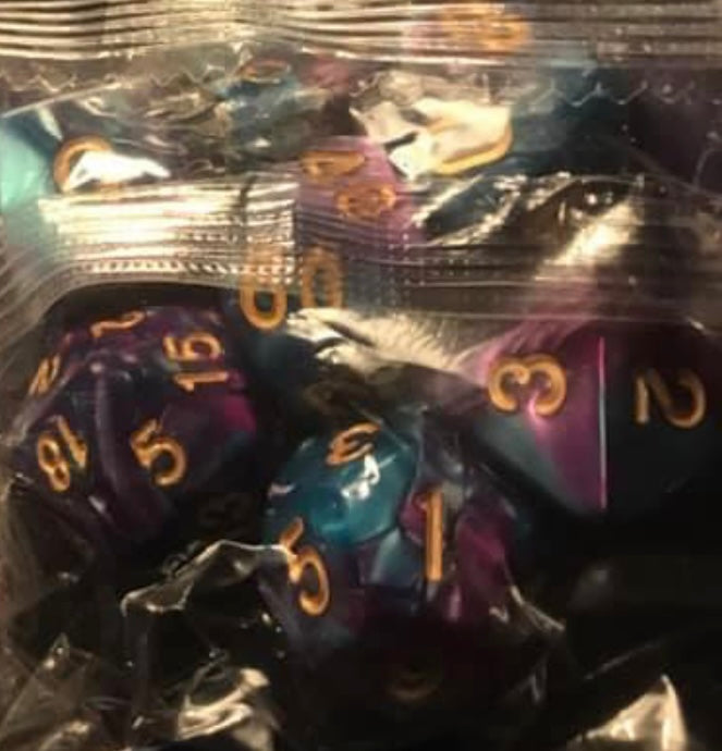 Auzunuti Spiritual Quantum MetaPhysic Mechanics Dice - 1D4, 1D6, 1D8, 1D12, 1D10, 1D10%, 1D20 - 32 Different Assortment of Colors Available - Blessed by Aquarian MetaPhysics Professor for Supreme Spiritual Outcomes - @JSNJMSDSLR