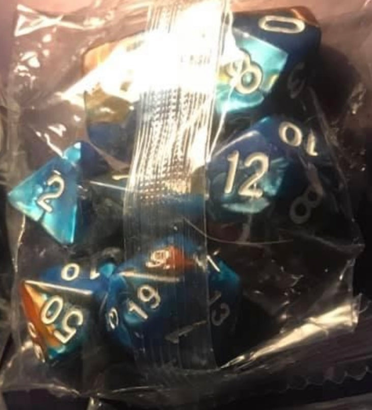 Auzunuti Spiritual Quantum MetaPhysic Mechanics Dice - 1D4, 1D6, 1D8, 1D12, 1D10, 1D10%, 1D20 - 32 Different Assortment of Colors Available - Blessed by Aquarian MetaPhysics Professor for Supreme Spiritual Outcomes - @JSNJMSDSLR