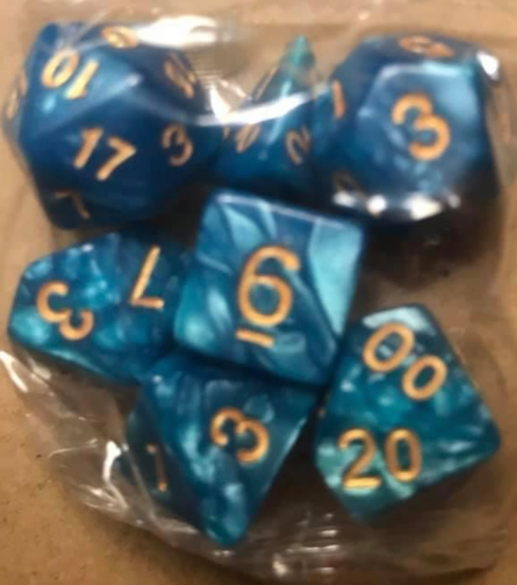 Auzunuti Spiritual Quantum MetaPhysic Mechanics Dice - 1D4, 1D6, 1D8, 1D12, 1D10, 1D10%, 1D20 - 32 Different Assortment of Colors Available - Blessed by Aquarian MetaPhysics Professor for Supreme Spiritual Outcomes - @JSNJMSDSLR