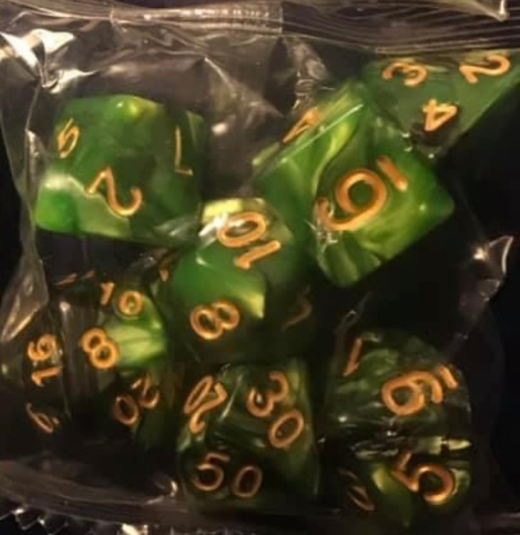 Auzunuti Spiritual Quantum MetaPhysic Mechanics Dice - 1D4, 1D6, 1D8, 1D12, 1D10, 1D10%, 1D20 - 32 Different Assortment of Colors Available - Blessed by Aquarian MetaPhysics Professor for Supreme Spiritual Outcomes - @JSNJMSDSLR