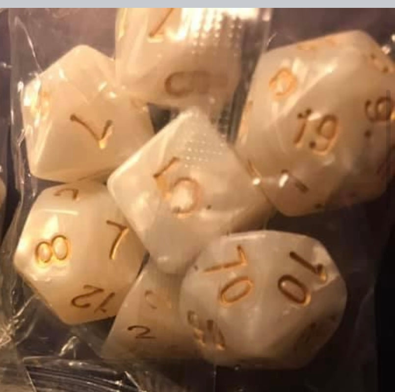 Auzunuti Spiritual Quantum MetaPhysic Mechanics Dice - 1D4, 1D6, 1D8, 1D12, 1D10, 1D10%, 1D20 - 32 Different Assortment of Colors Available - Blessed by Aquarian MetaPhysics Professor for Supreme Spiritual Outcomes - @JSNJMSDSLR