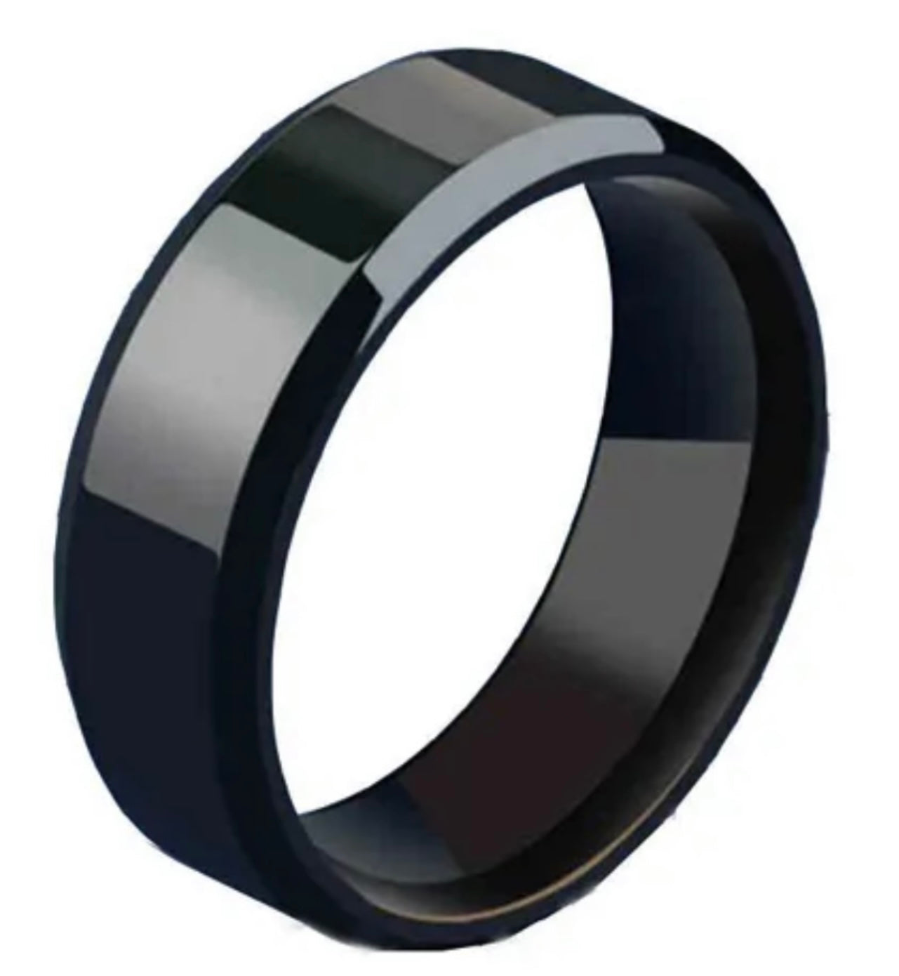 Men’s Titanium Ring - Black or Silver - 1 Pcs - Size 10 - Great Quality Item - Bling Ring - Auzunuti Gift Store / Necklaces, Rings and Bracelets;