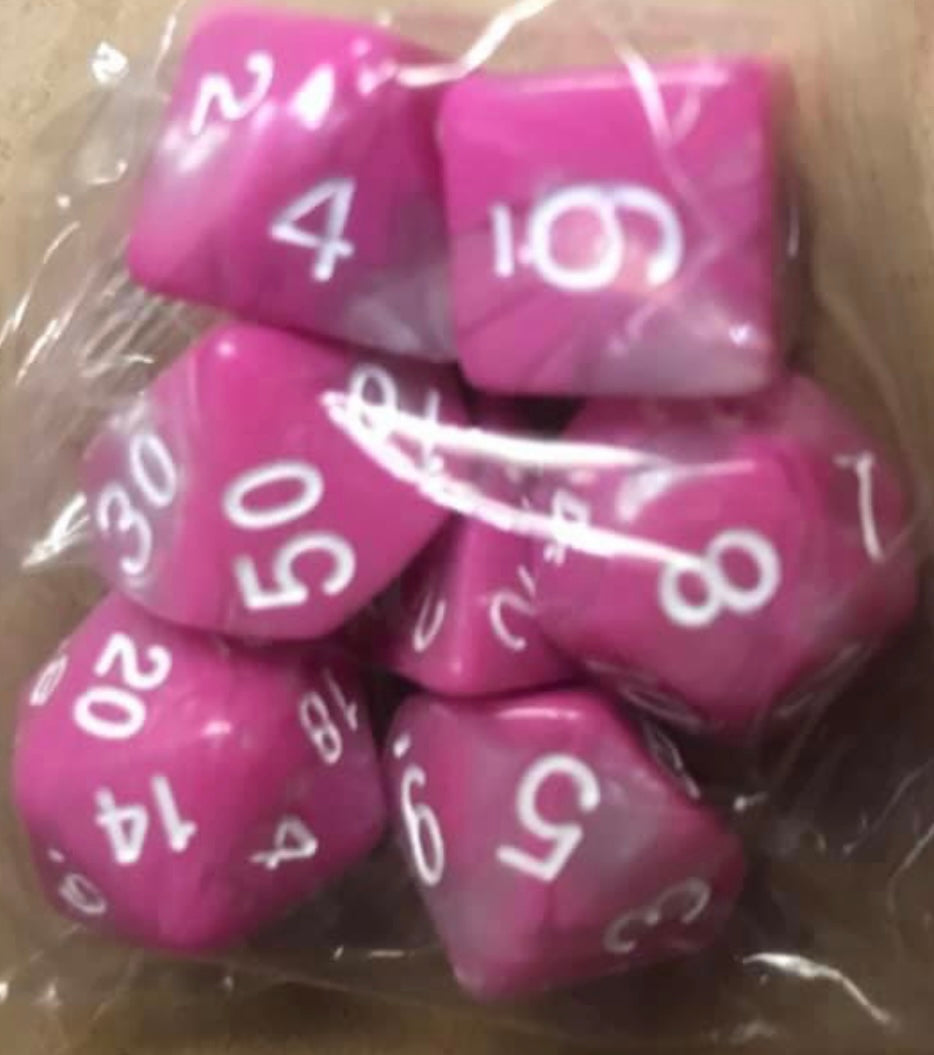 Auzunuti Spiritual Quantum MetaPhysic Mechanics Dice - 1D4, 1D6, 1D8, 1D12, 1D10, 1D10%, 1D20 - 32 Different Assortment of Colors Available - Blessed by Aquarian MetaPhysics Professor for Supreme Spiritual Outcomes - @JSNJMSDSLR