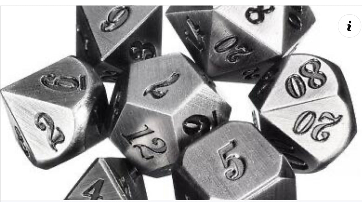Auzunuti Spiritual Quantum MetaPhysic Mechanics Dice - 1D4, 1D6, 1D8, 1D12, 1D10, 1D10%, 1D20 - 32 Different Assortment of Colors Available - Blessed by Aquarian MetaPhysics Professor for Supreme Spiritual Outcomes - @JSNJMSDSLR