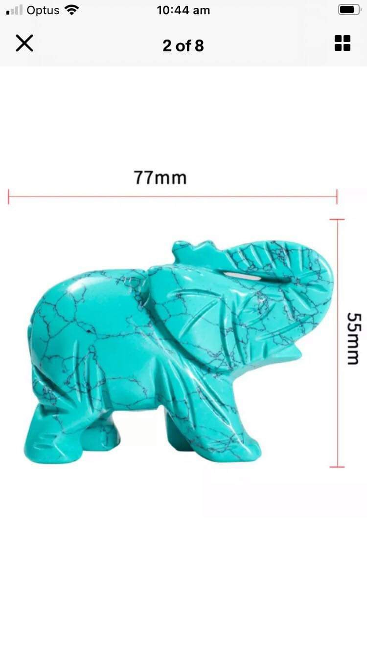 Elephant Rock Carvings - 11 Different Options Available - 1 Pcs or 2 Pcs - Auzunuti Gift Store / Hand Carved Gemstone Crystal Rock;